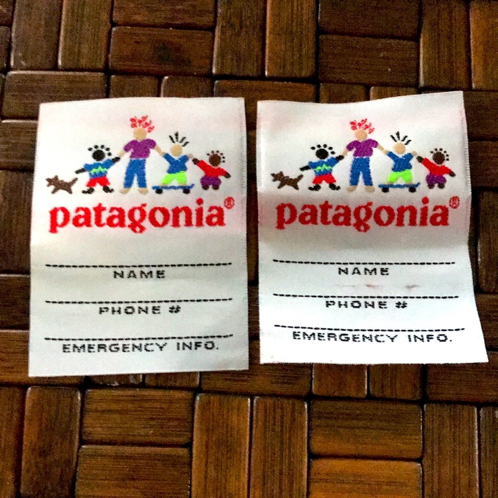 Patagonia VTG ID Tags (2) Rare